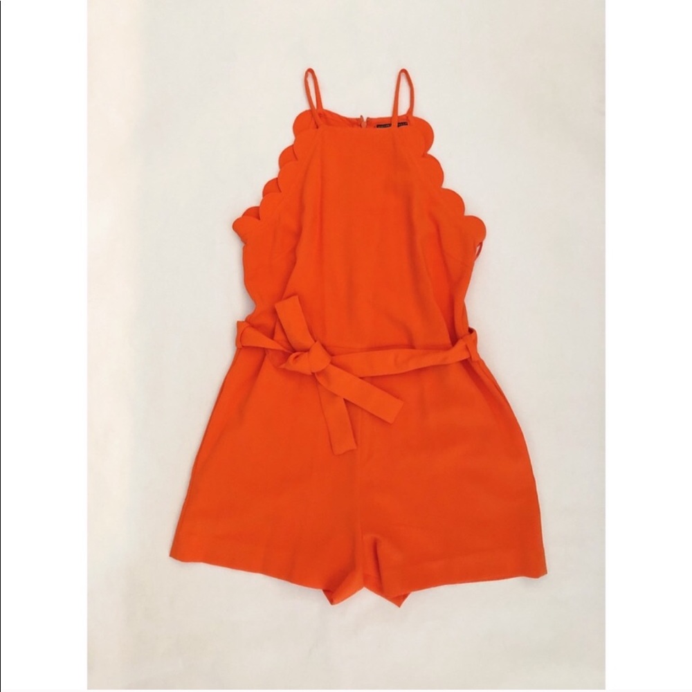 Victoria Beckham Orange Romper